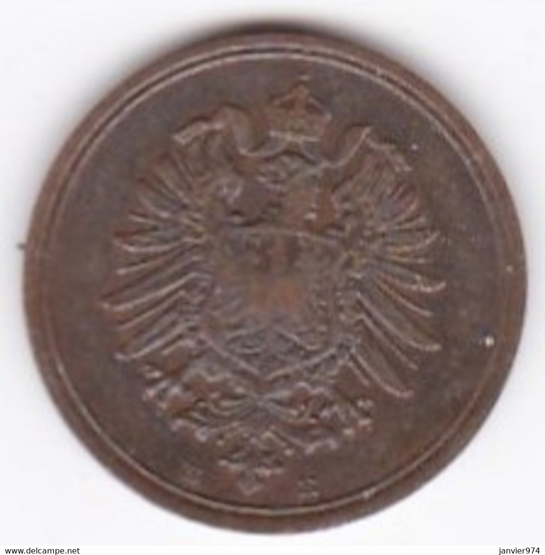 1 Pfennig 1874 E DRESDEN, Wilhelm I, En Cuivre , KM# 1 - 1 Pfennig
