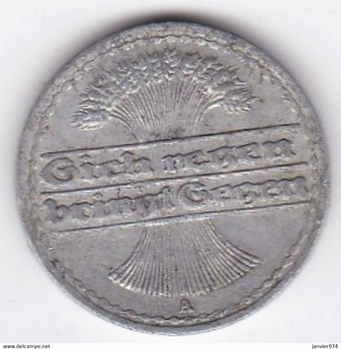 République De Weimar 50 Pfennig 1922 A Berlin , En Aluminium - 50 Rentenpfennig & 50 Reichspfennig