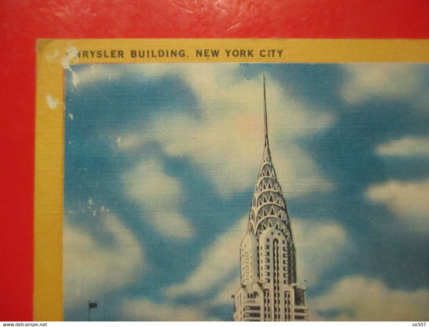 J1-America USA United States-Postcard- Chrysler Building, New York City - Chrysler Building