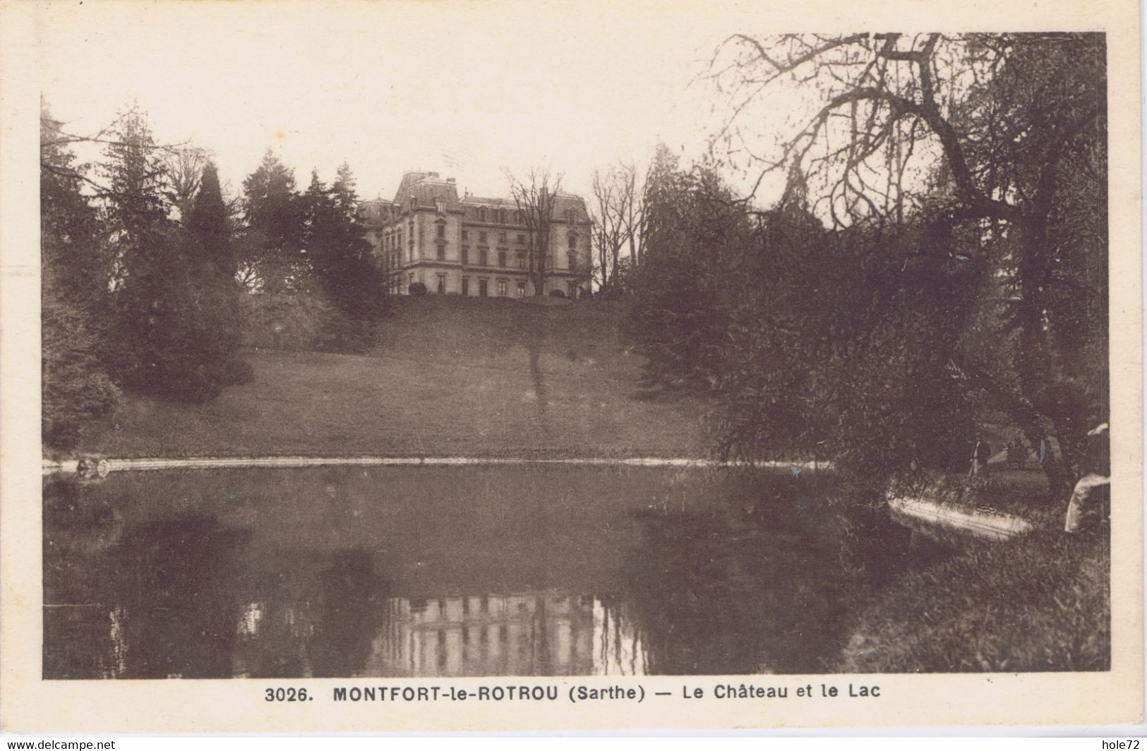 72 - Montfort-le-Gesnois (Montfort-le-Rotrou)  - Le Château Et Le Lac - Montfort Le Gesnois