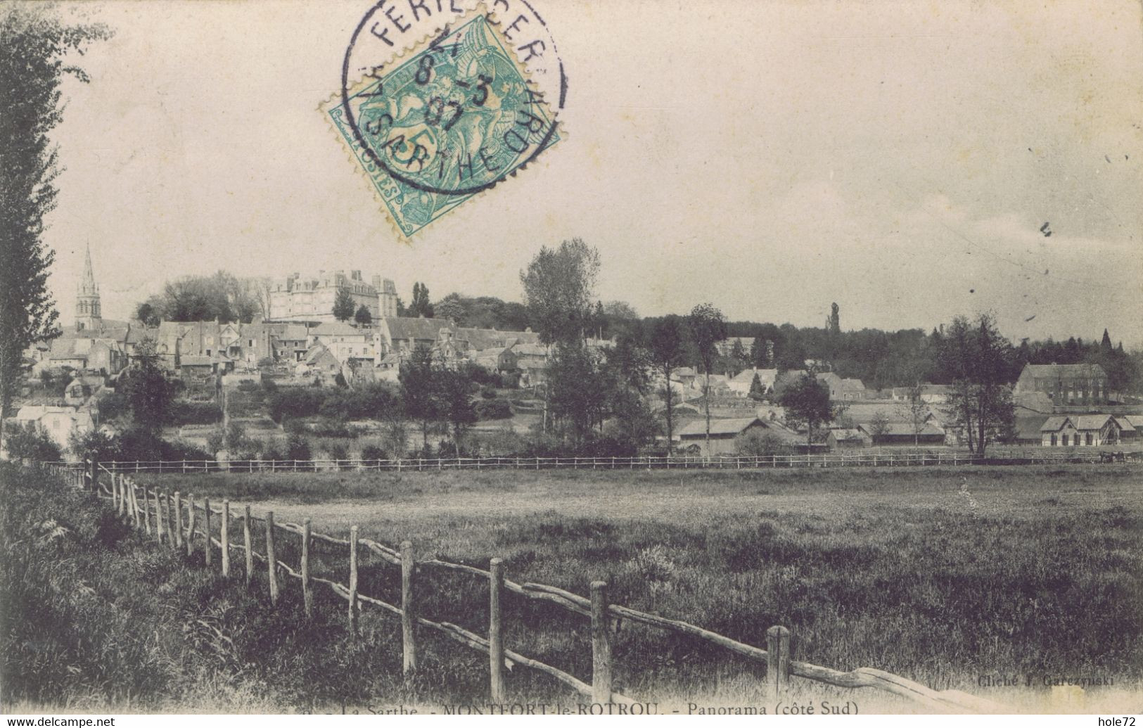 72 - Montfort-le-Gesnois (Montfort-le-Rotrou)  - Panorama - Côté Sud - Montfort Le Gesnois