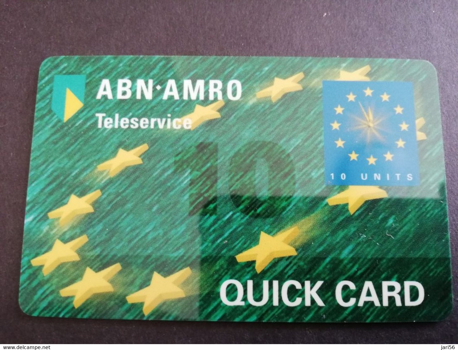 NETHERLANDS  PREPAID   ABN/AMRO TELESERVICE QUICK CARD  MINT CARD    ** 5295** - Ohne Zuordnung