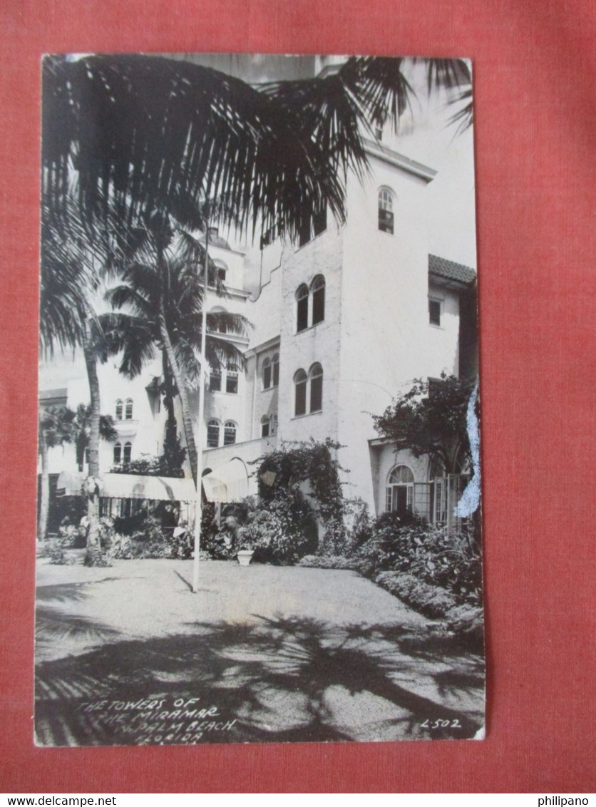 RPPC   The Towers Of The Miramar   West Palm Beach  Florida     Ref  4880 - West Palm Beach