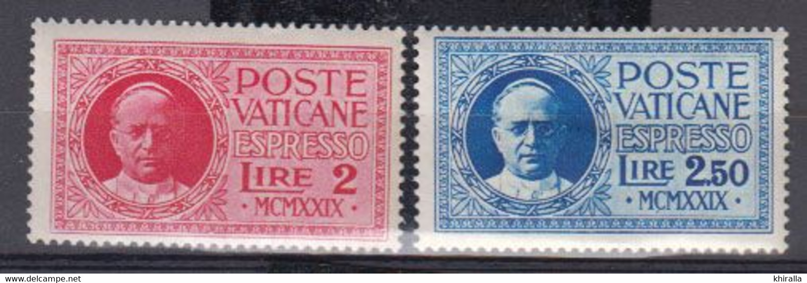 VATICAN      1929  Expr          N°    1 / 2      ( Neuf Avec Charniére )  COTE     45 € 00     ( F 497 ) - Eilsendung (Eilpost)
