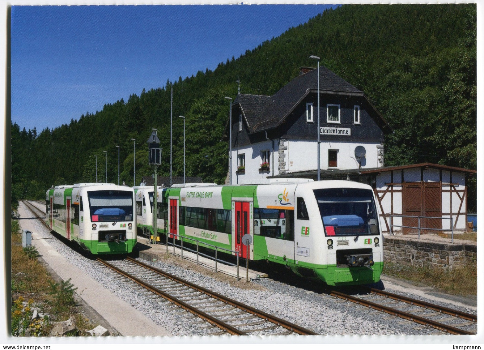 Regio-Shuttle Der Erfurter Bahn EB,im Bahnhof Lichtentanne, Ungelaufen - Trenes