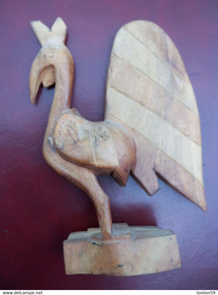 Ancienne Statuette COQ Haiti. - Bois