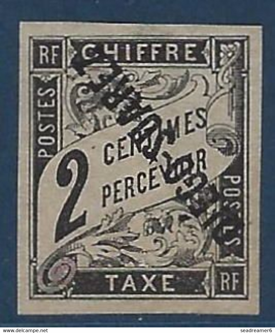 France Colonies Diego Suarez Taxe N°4a (  ) Neuf Sans Gomme Surcharge Renversée Superbe !! Signé Calves - Unused Stamps