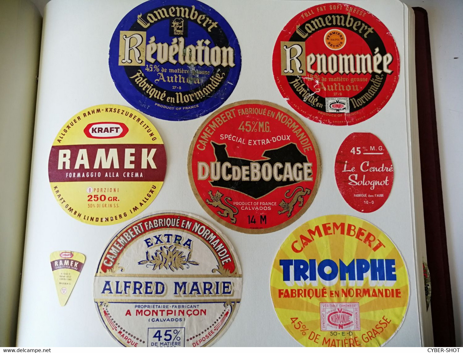 Super LOT DE PLUS DE 1000 ÉTIQUETTES VINTAGE DE FROMAGES