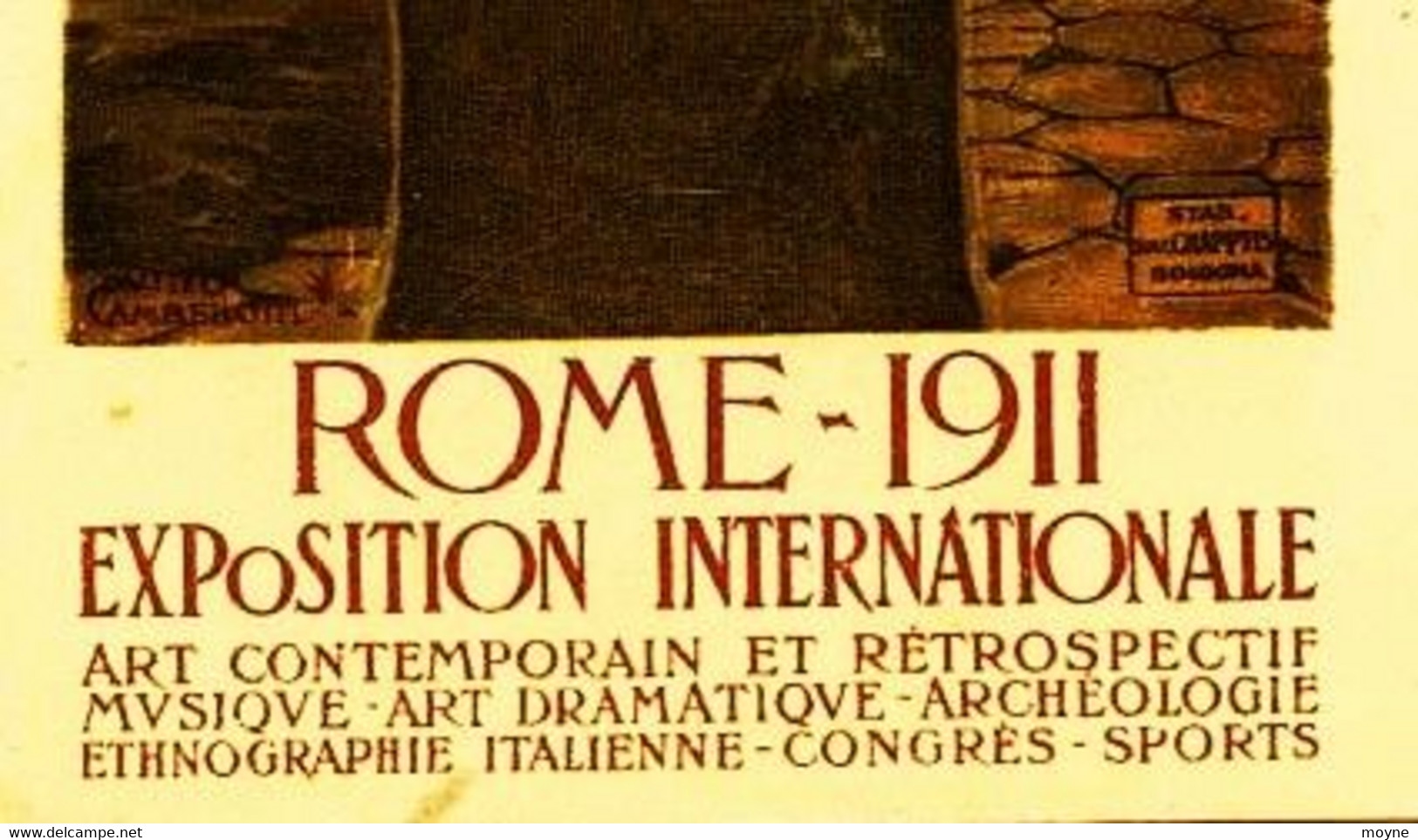 1014  Italie - Illustrateur - Duilio CAMBELLOTTI :   ROME - 1911  Exposition Internationale   E. CHAPPUIS , Bologne - Expositions