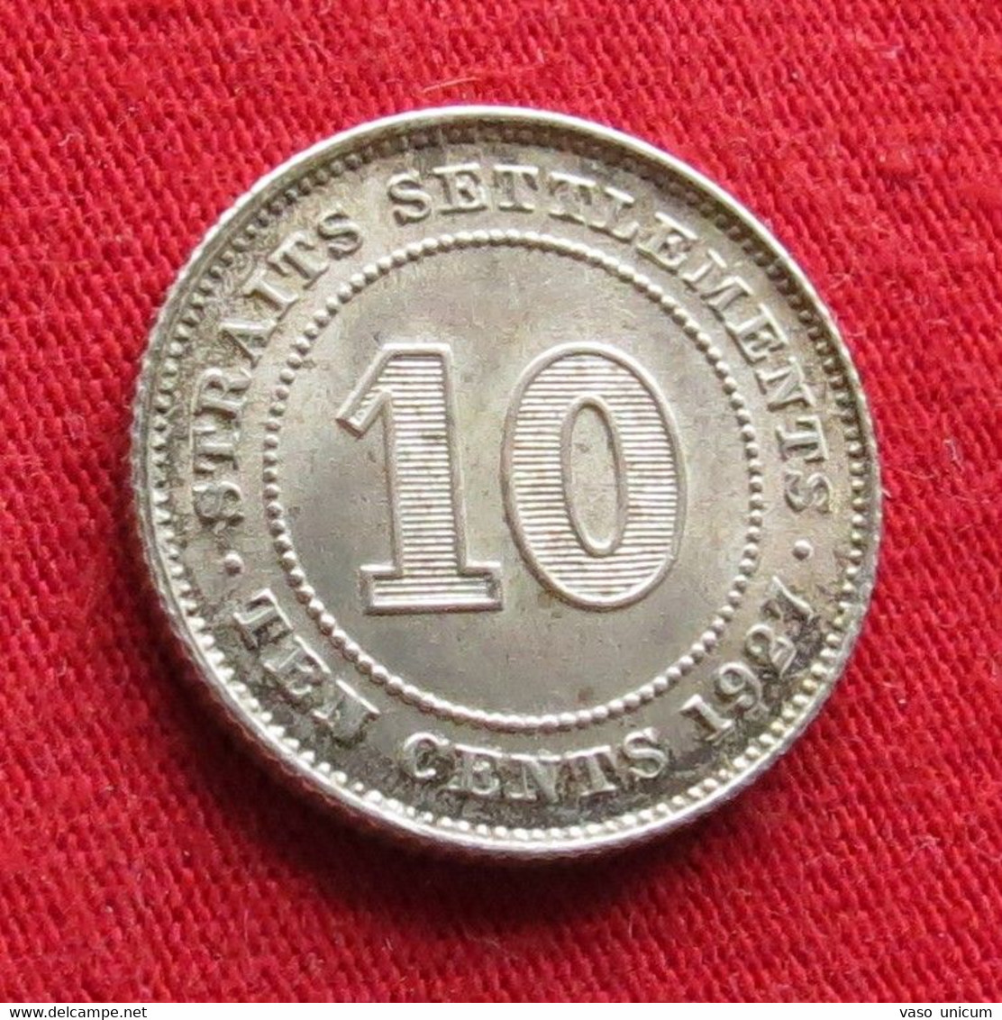 Straits Settlements 10 Cents 1927  #2 - Otros – Asia