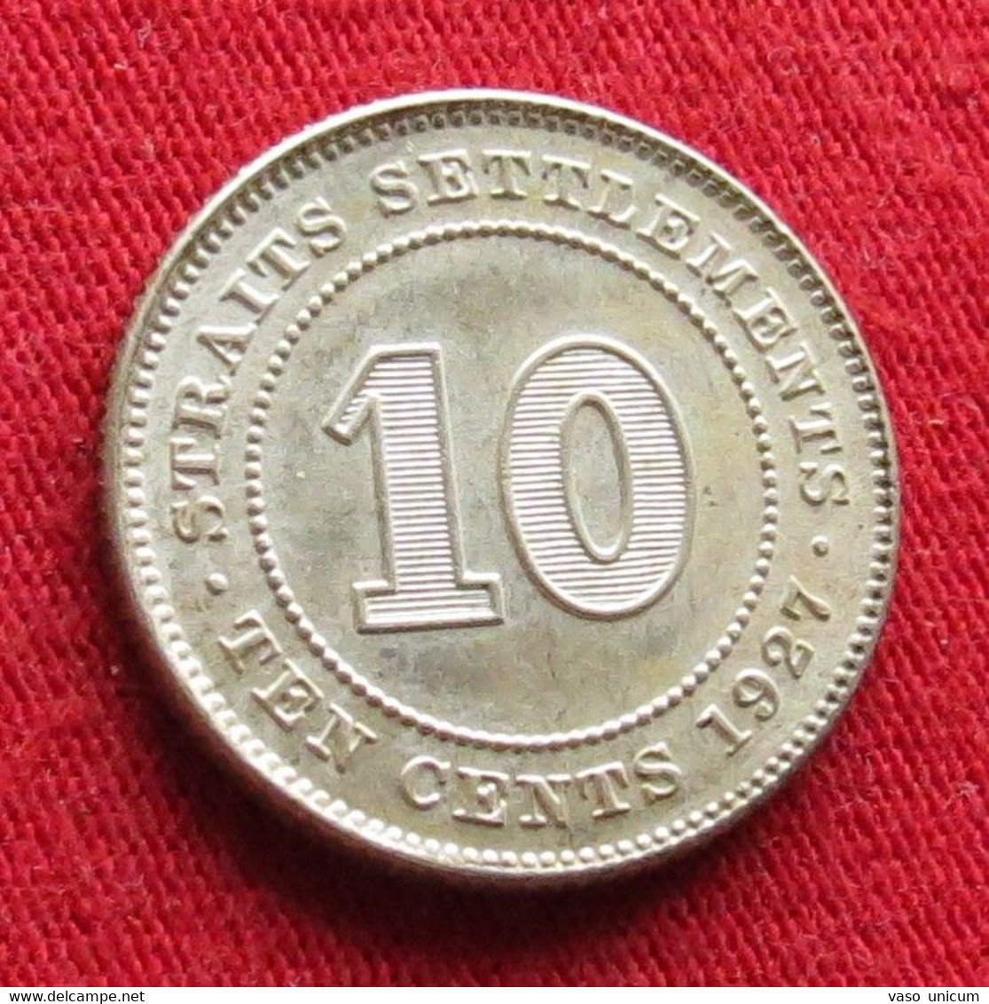 Straits Settlements 10 Cents 1927  #1 - Autres – Asie