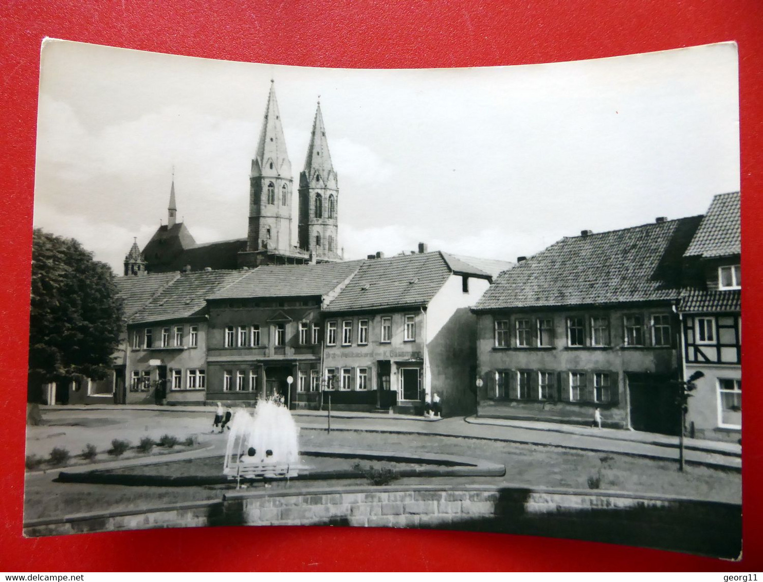 Heiligenstadt Heilbad - Lindenallee - Springbrunnen - Echt Foto - DDR 1966 - Eichsfeld - Thüringen - Heiligenstadt