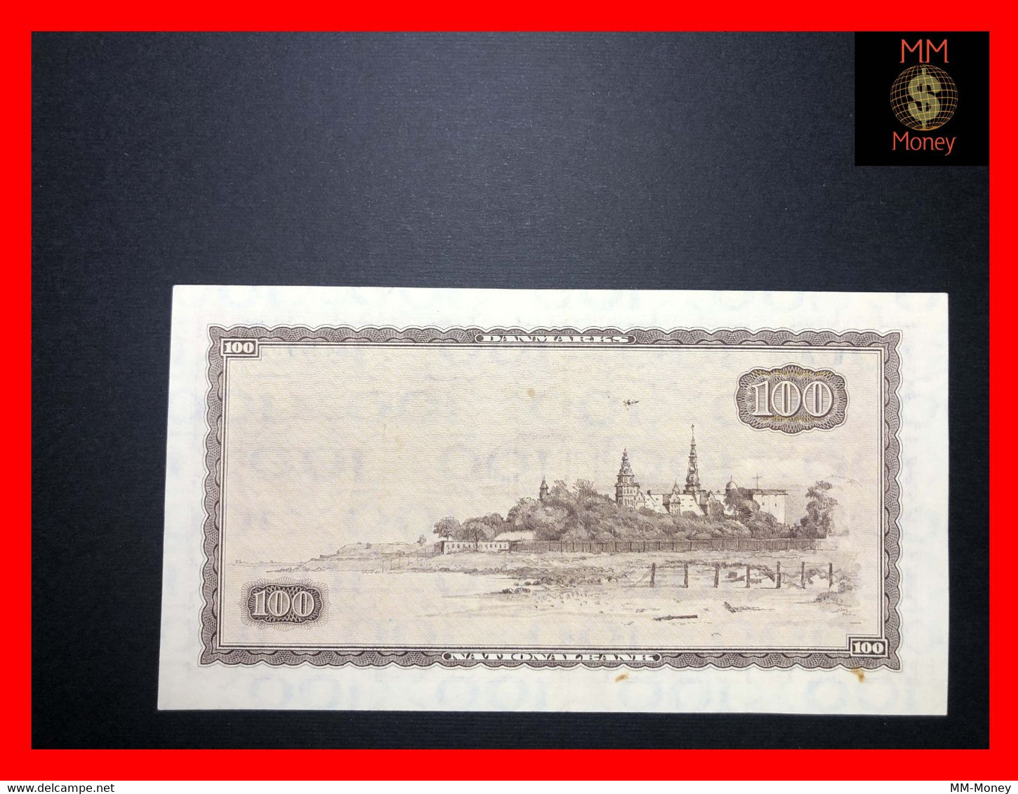 DENMARK 100 Kroner 1970   P. 46   Stain   "scarce Note"    VF \ XF - Danimarca