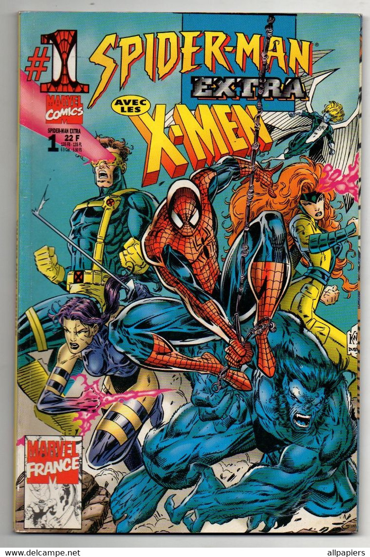 Comics Spider-Man Extra N°1 Avec Les X-Men - Quitte Ou Double - L'exilé 4 : Une Promesse à Tenir De 1995 - Spiderman