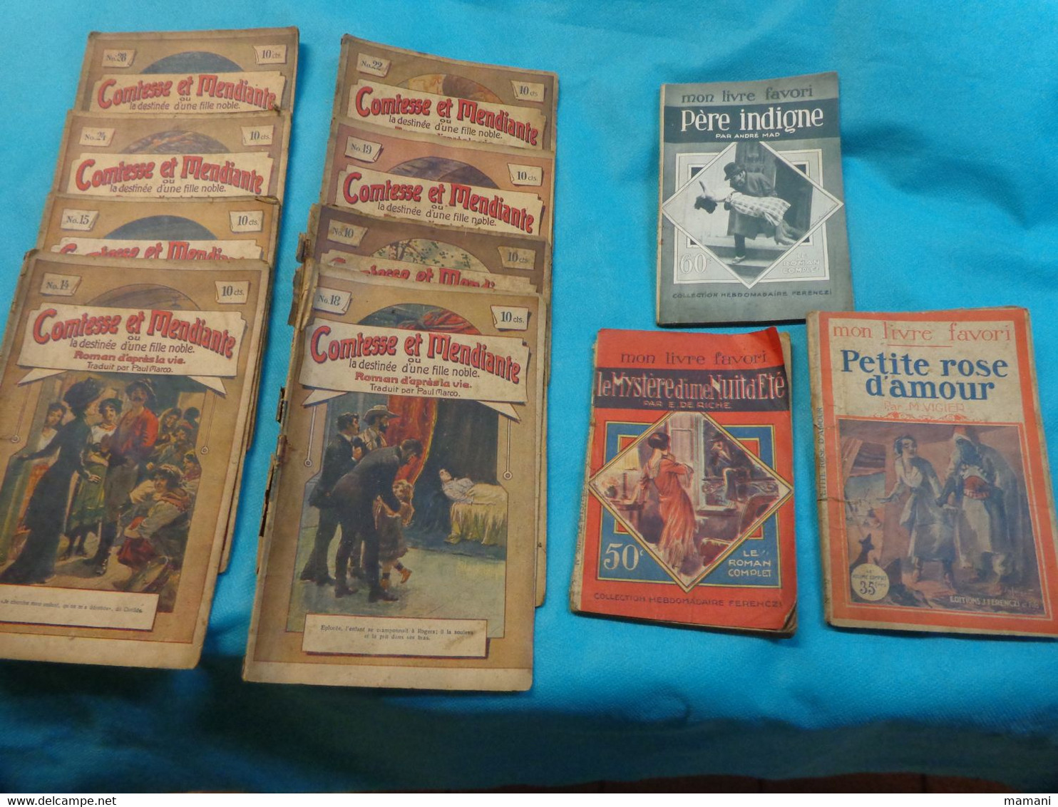 Lot De Livres Roman Et Autres Par Andre Mad-m. Vigier-e. De Riche- Etc.. - Wholesale, Bulk Lots