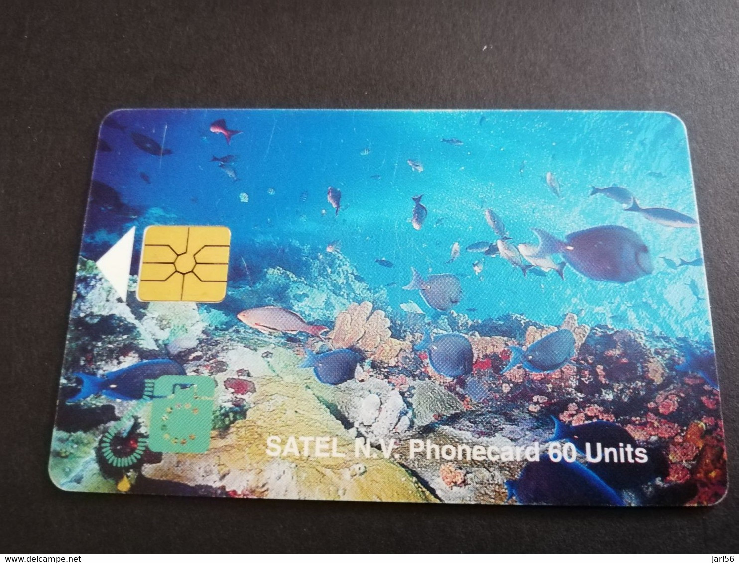 SABA / CHIPCARD  SATEL NV  Naf 17,00 60units  UNDERWATER FISH   TIRAGE ONLY  2000  **5341** - Antillas (Nerlandesas)