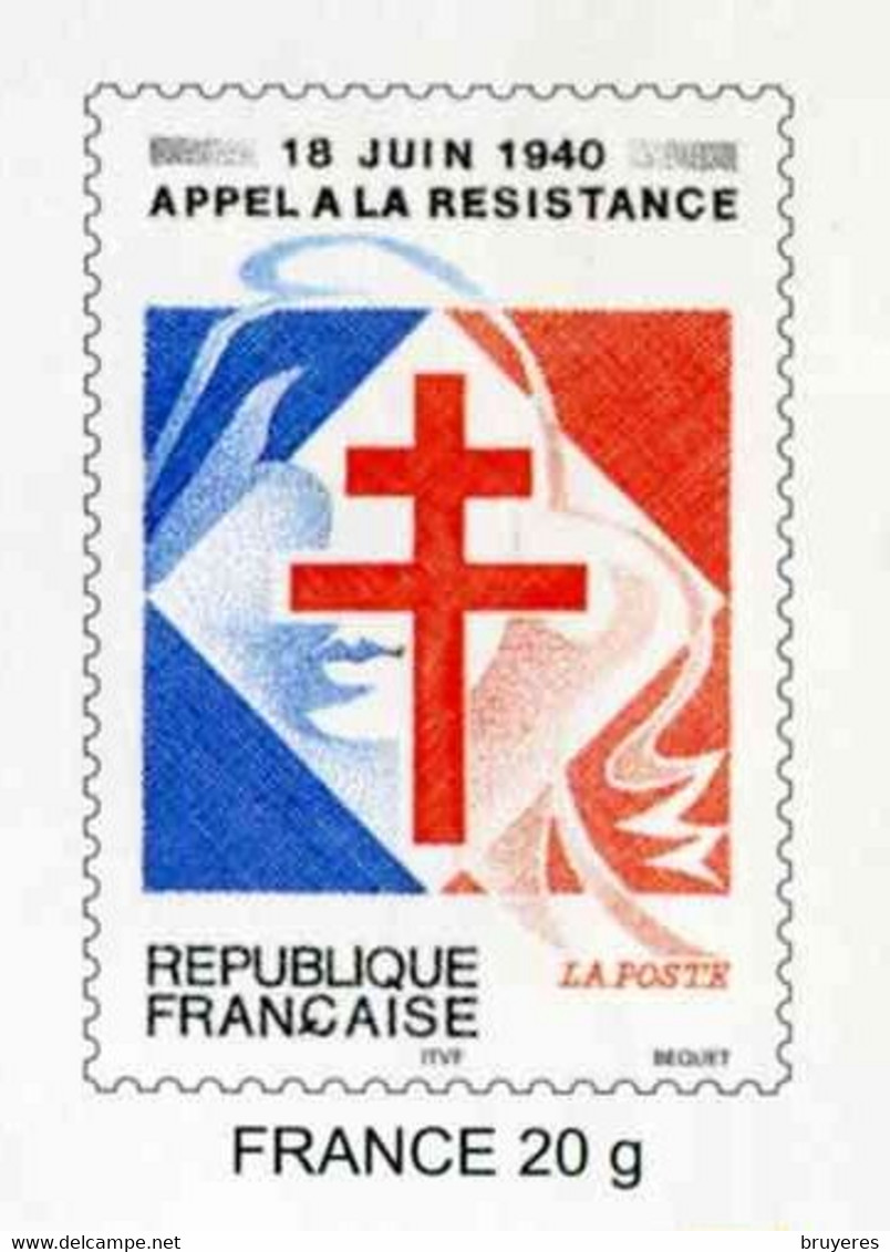 PAP De 2005 Avec Timbre "APPEL A LA RESISTANCE - 18 JUIN 1940" Et Illust. "Général DE GAULLE" - Lot 42K/0501085 - Prêts-à-poster:  Autres (1995-...)