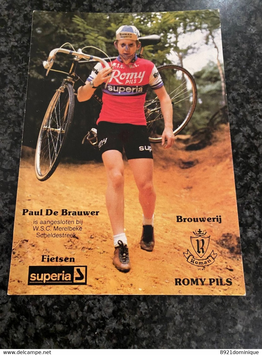 Cyclisme - Paul De Brauwer Merelbeke - Brouwerij Roman - Romy Pils- Fietsen Superia - Merelbeke