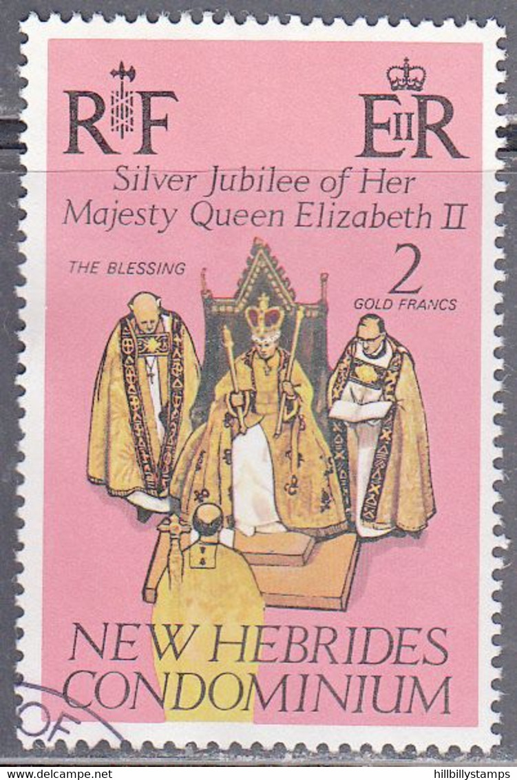 NEW HIBRIDES   SCOTT NO  216    USED   YEAR  1977 - Used Stamps