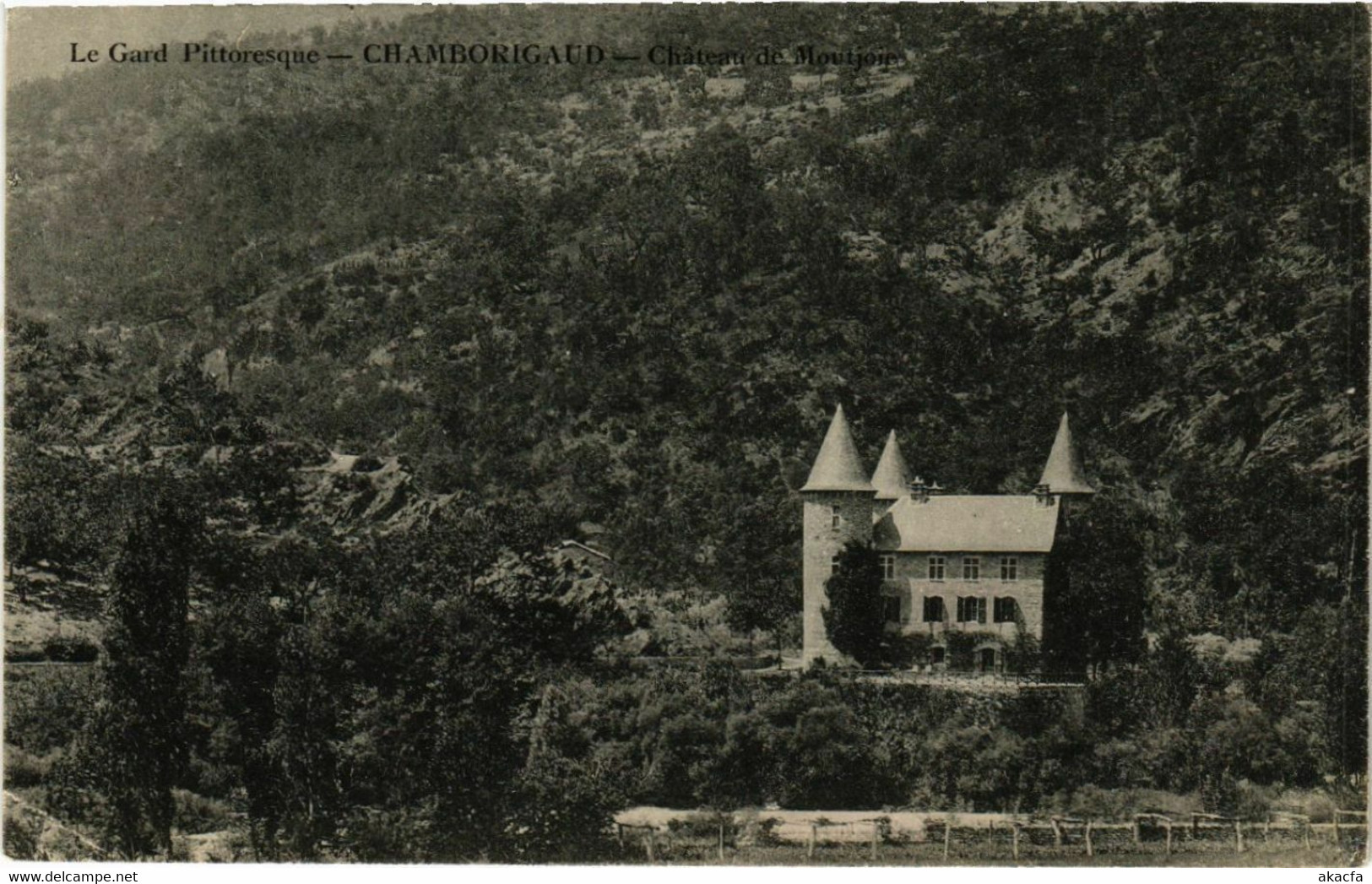 CPA AK Le Gard Pittoresque - CHAMBORIGAUD - Chateau De Moutjou (582068) - Chamborigaud