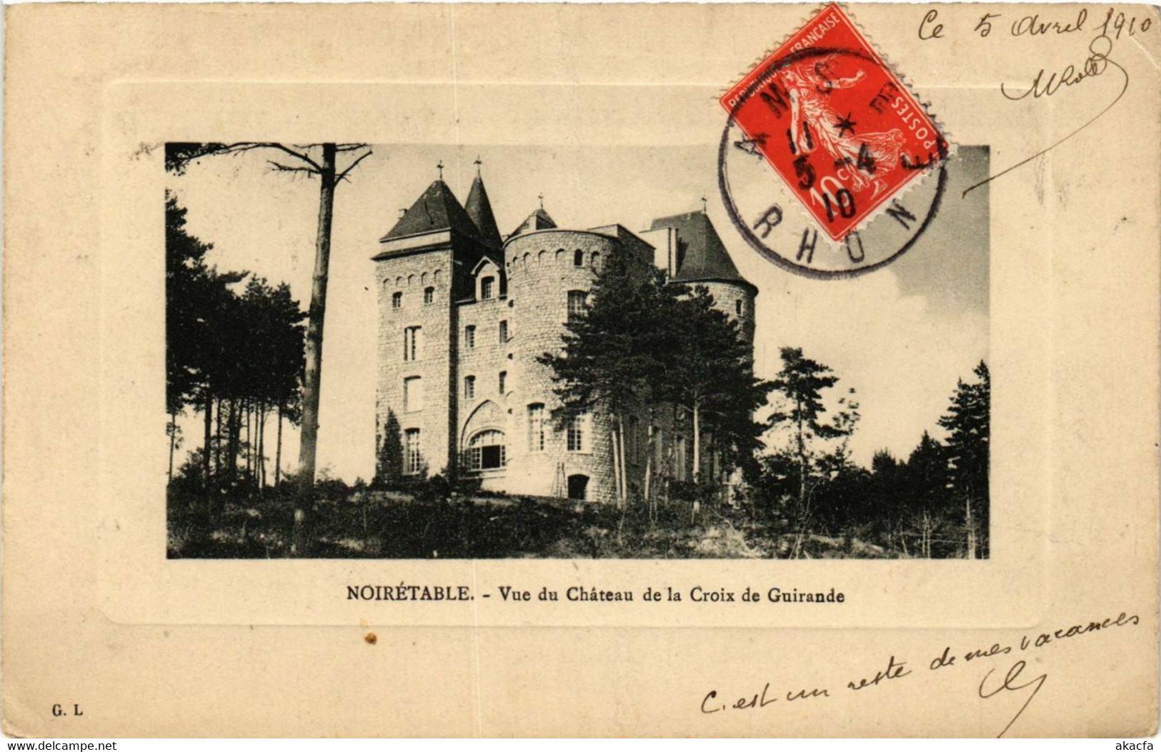 CPA AK NOIRETABLE - Vue Du Chateau De La Croix De Guirande (578503) - Noiretable
