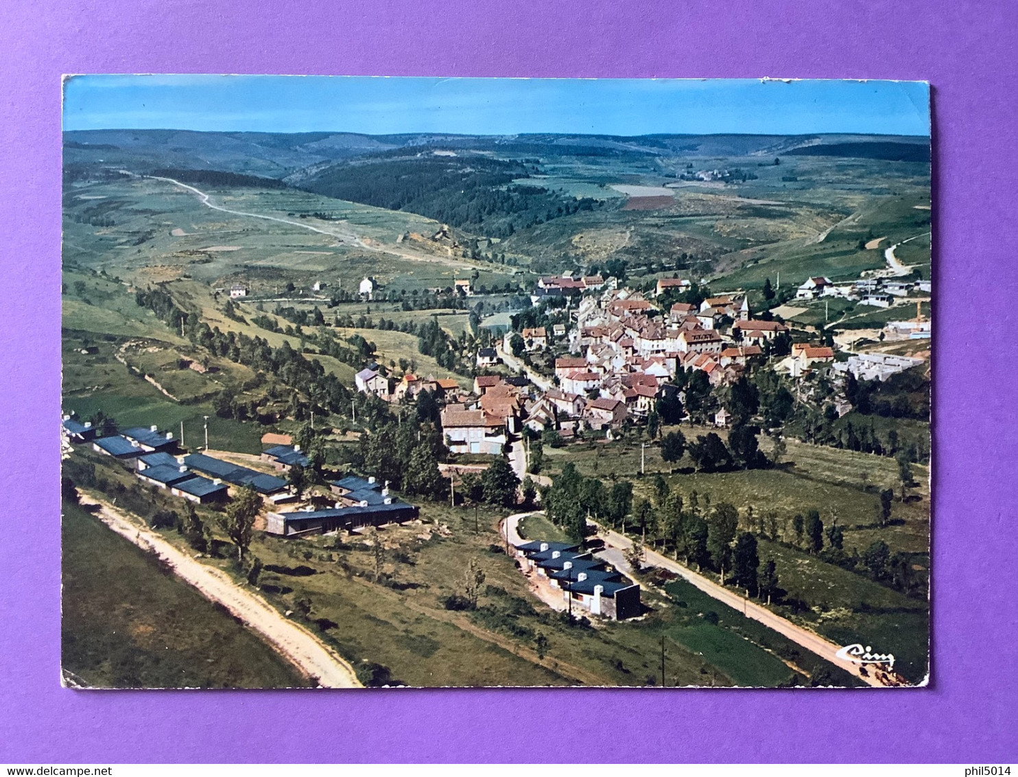 48   CPSM   LE BLEYMARD   Vue Générale Aérienne      Bon état - Le Bleymard