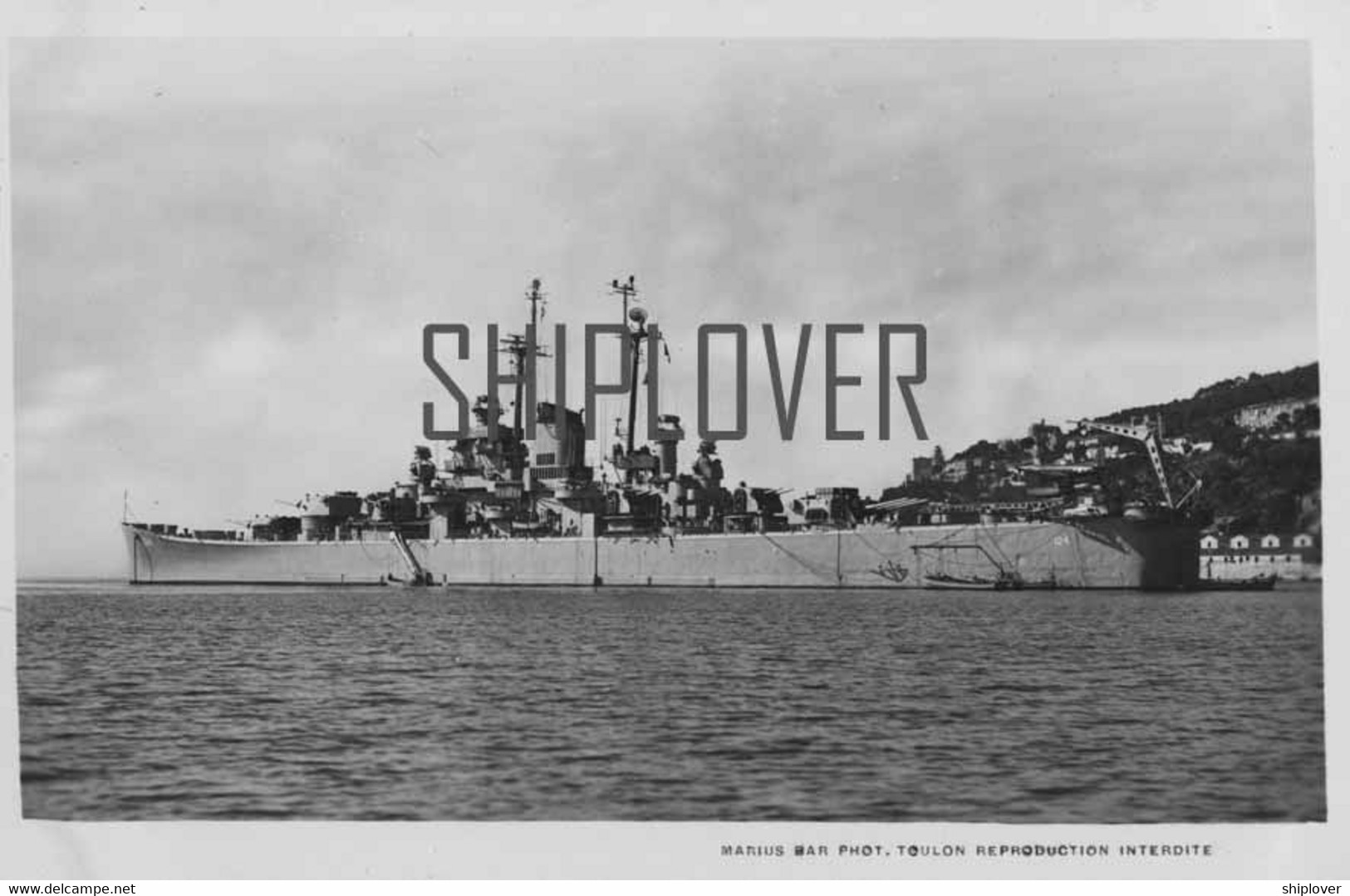 Croiseur USS ROCHESTER - Carte Photo éditions Marius Bar - Bateau/ship/schiff - Guerra