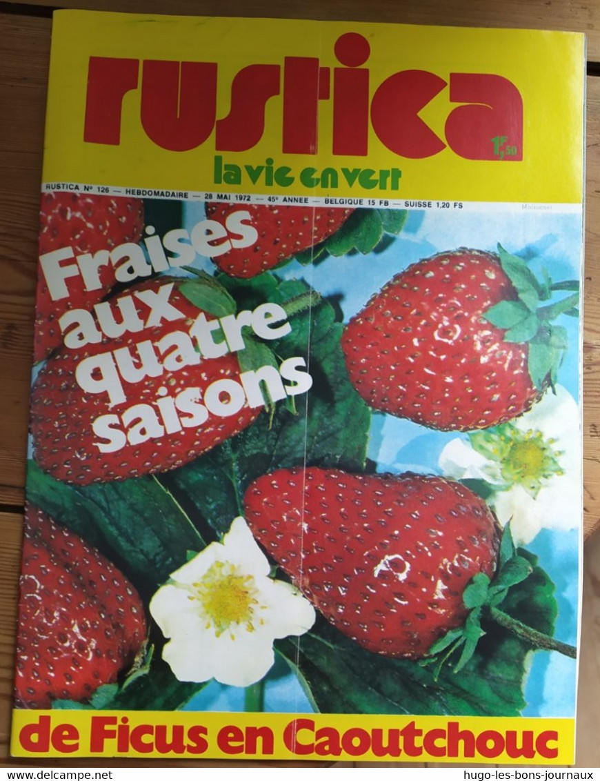 Rustica_N°126_28 Mai 1972_fraises Aux Quatre Saison_de Ficus En Caoutchouc - Garden