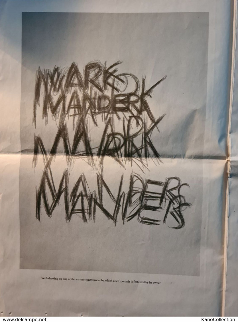 Documenta 11: Documenta-Zeitung „Mark Manders: 13 Drawings“, 2002, Faltknicke - Museen & Ausstellungen