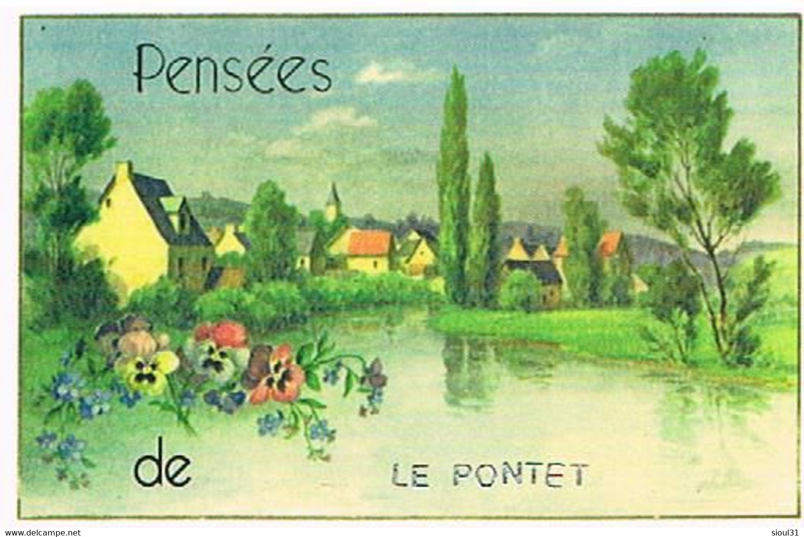 84 PENSEES  DE LE PONTET   CPM  TBE  VR 930 - Le Pontet