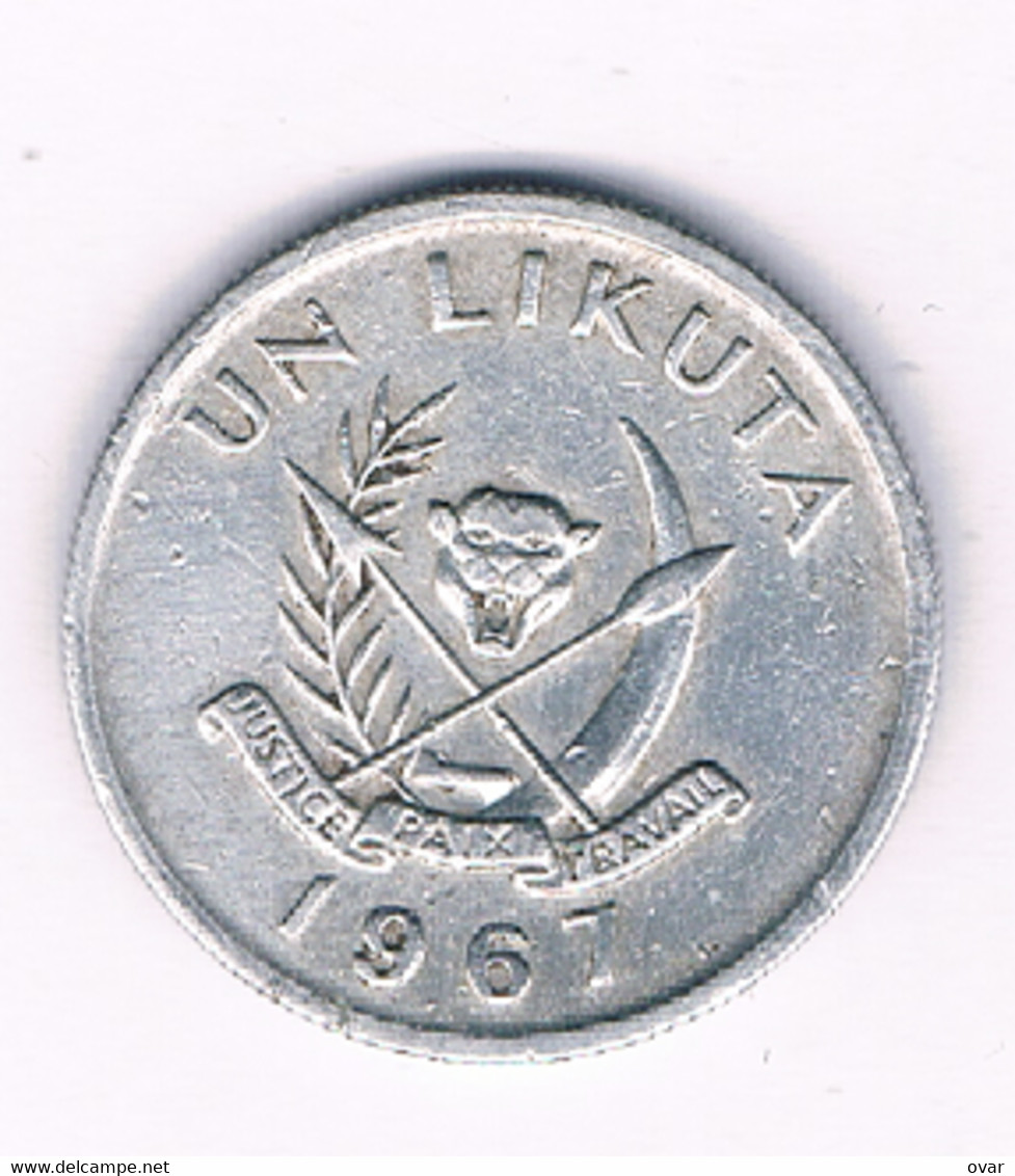 1 LIKUTA 1967 CONGO  /3569/ - Congo (Republic 1960)