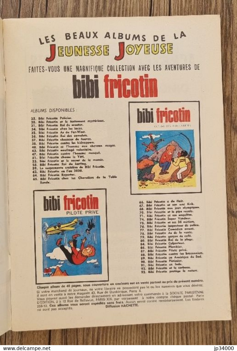 BIBI FRICOTIN Contre Grandemonio N° 95 (édition Originale 1975) Très Bon état - Bibi Fricotin