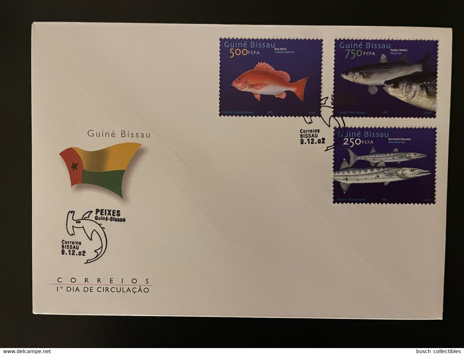 Guiné-Bissau Guinea Guinée Bissau 2002 Mi. 2025 - 2027 FDC Fische Poissons Fishes Peixe - Guinée-Bissau