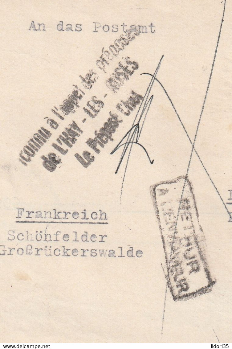 DDR - 1968 - Brief Ex "Grossrueckertswalde" Nach Frankreich,dort Retour (versch. Stempel) (2641) - Briefe U. Dokumente