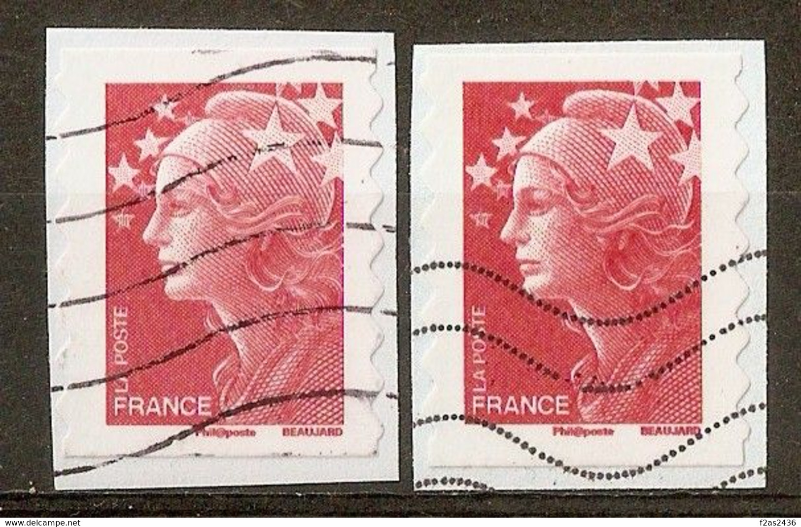2008 Marianne De Beaujard N°4197 - 2 Superbes Variétés PH - Used Stamps