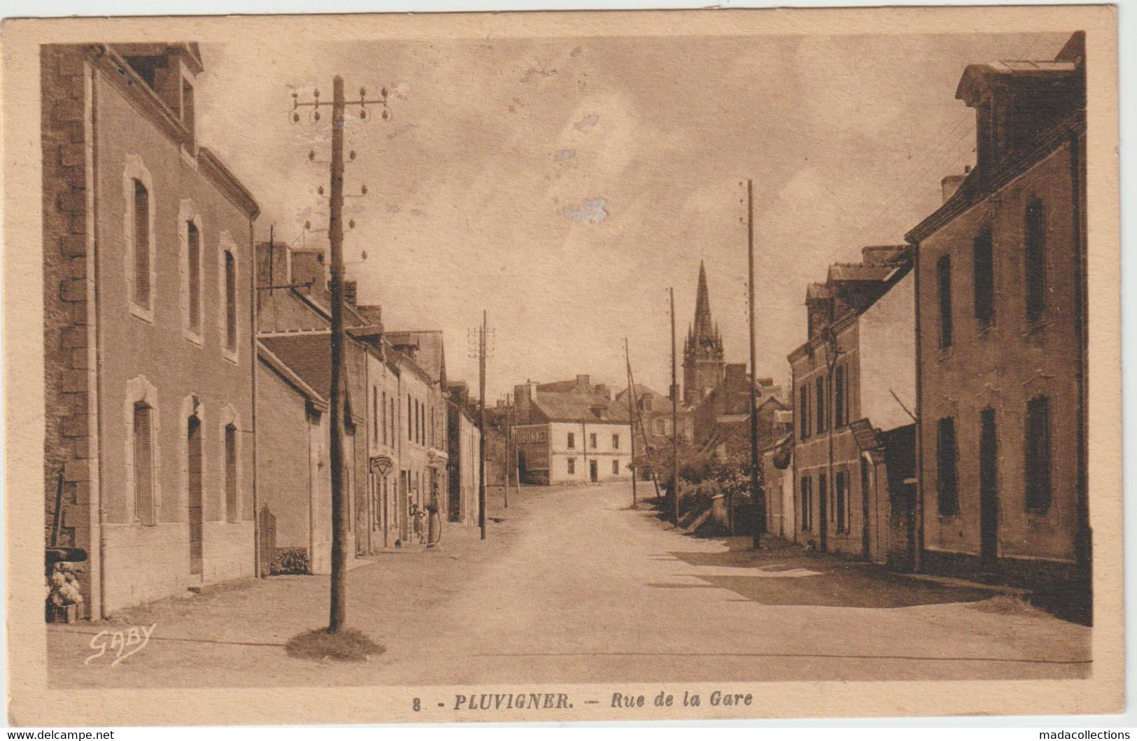 Pluvigner  (56 - Morbihan) Rue De La Gare - Pluvigner