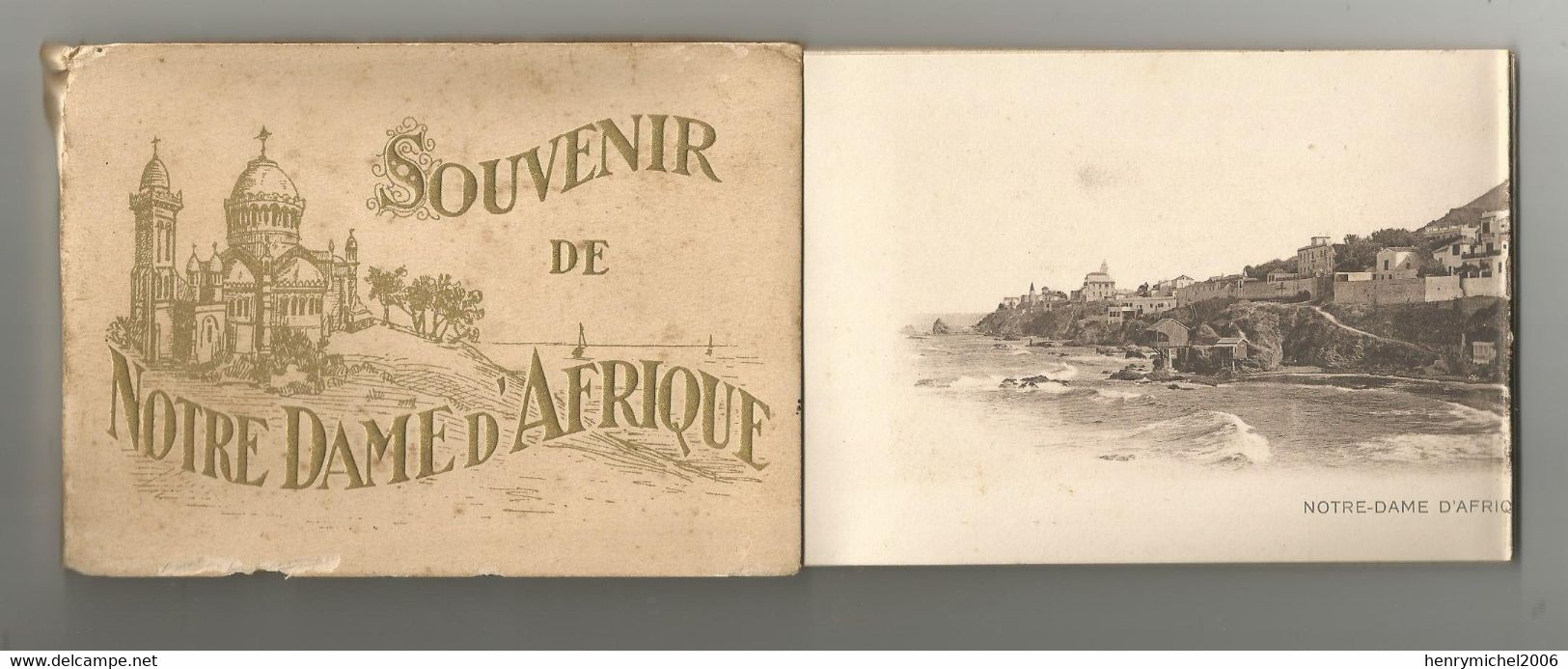 Algérie Alger Album Carnet Souvenir De Notre Dame D'afrique 24 Vues Photos  En Accordéon  Complet 13x9,5 Cm - Algerien