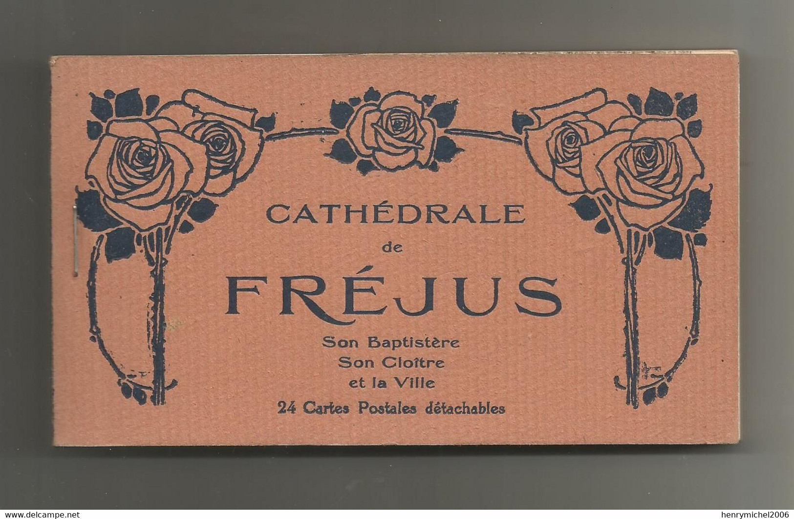 83 Var Cathédrale De Fréjus Baptistère Cloire Et Ville Album Carnet Complet  De 24 Cpa - Frejus