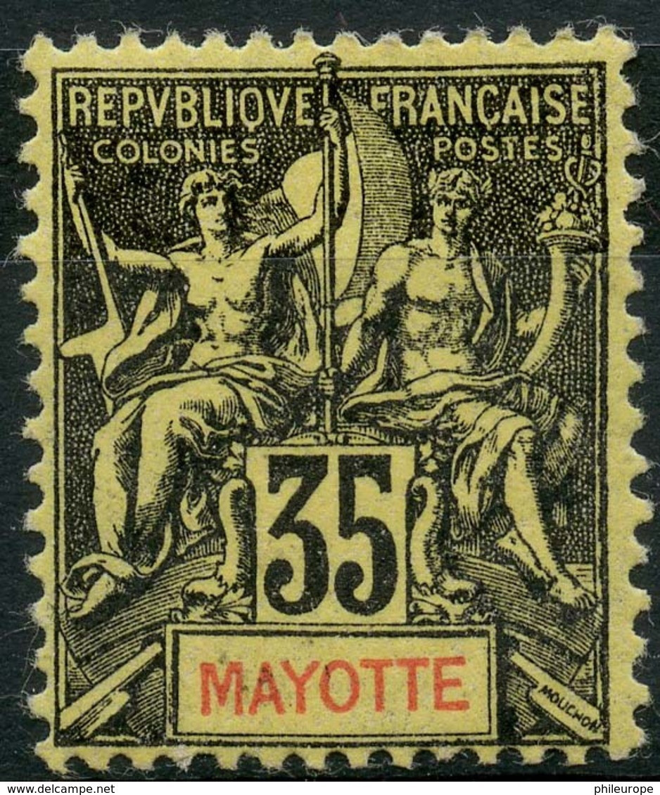 Mayotte (1900) N 18 * (charniere) - Nuovi