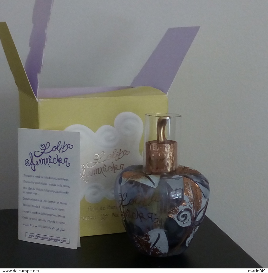 FLACON LOLITA LEMPICKA 50 ML AVEC BOITE D'ORIGINE COMPLÈTE,  SUPERBE, VIDE POUR COLLECTIONNEURS - Frascos (vacíos)