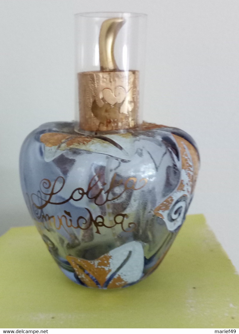 FLACON LOLITA LEMPICKA 50 ML AVEC BOITE D'ORIGINE COMPLÈTE,  SUPERBE, VIDE POUR COLLECTIONNEURS - Frascos (vacíos)