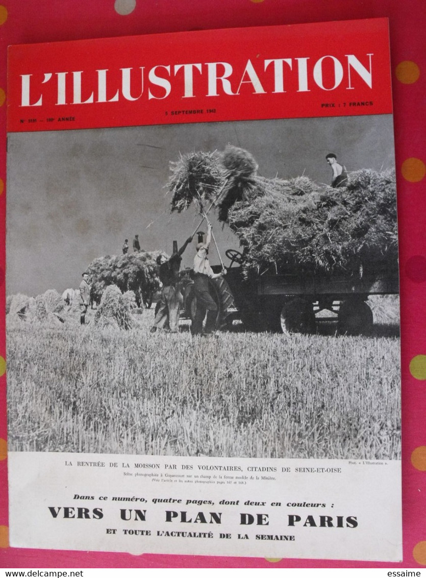 20 revues l'Illustration de 1942. guerre bombardement russie prisonniers front de l'est sébastopal légion LVF dieppe