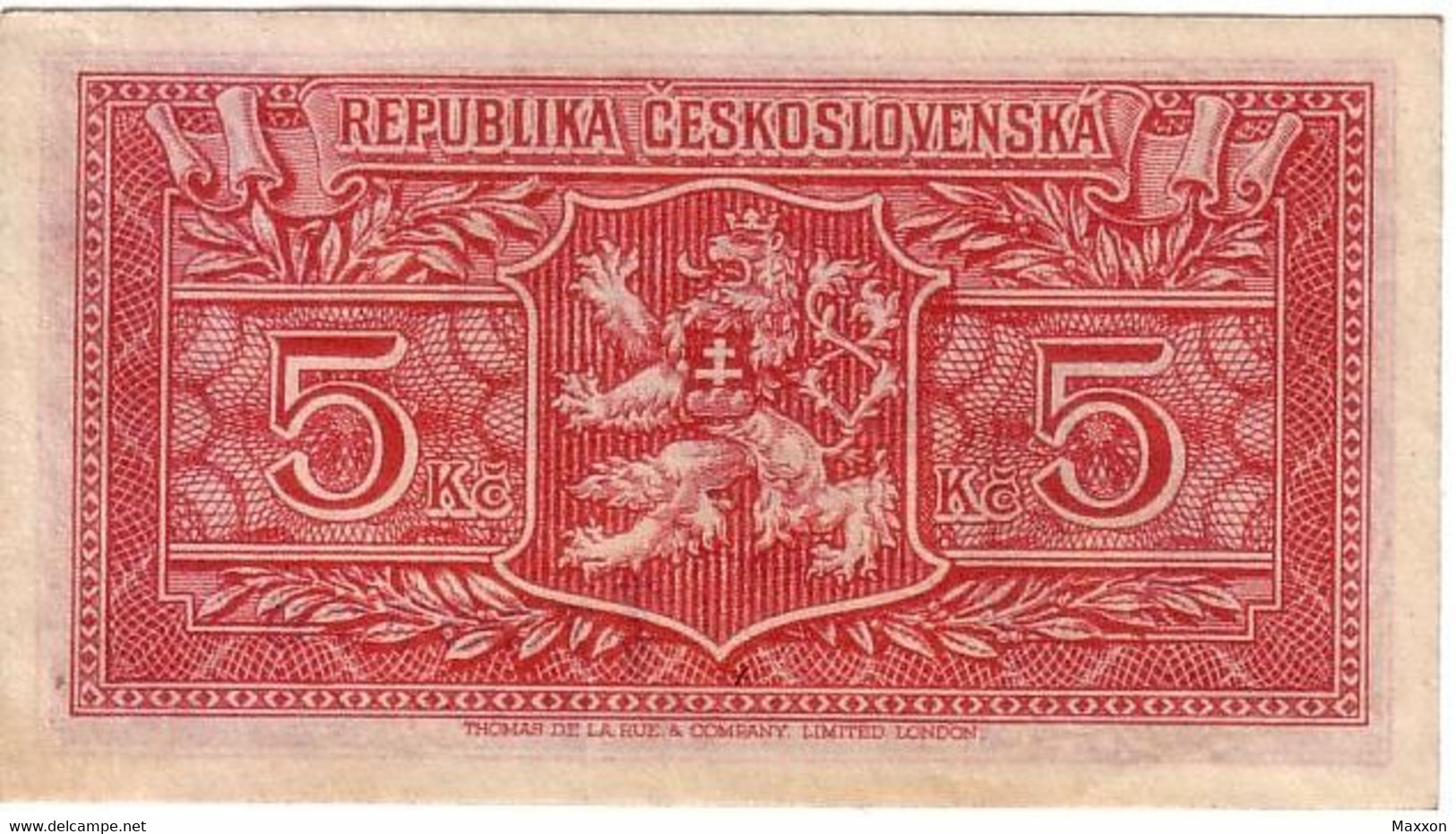 Billet De Banque Tchécoslovaquie 5 Koruna 1945 Comme Neuf #59 - Checoslovaquia