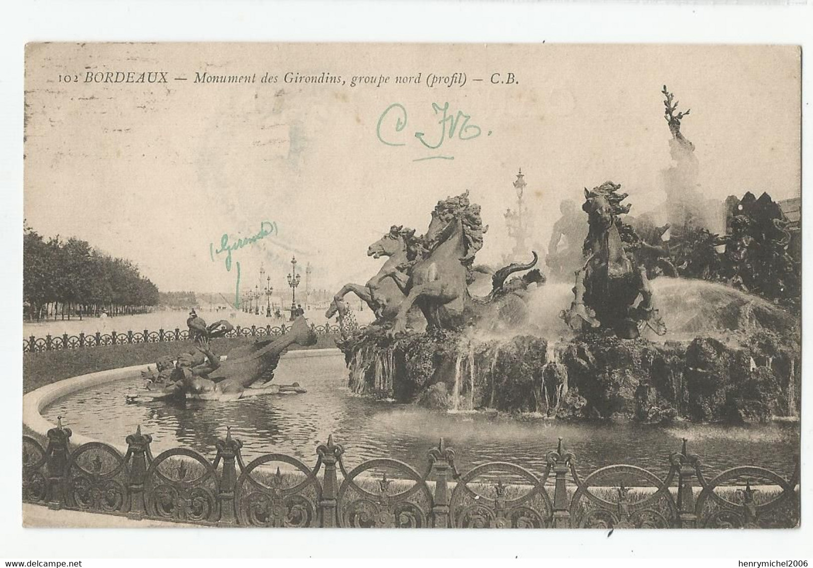Marcophilie Cachet Bordeaux Gironde 1915 Hopital Temporaire 21 Talence , Du 8e Artillerie , Pour Les Launes Cote D'or - Guerre De 1914-18