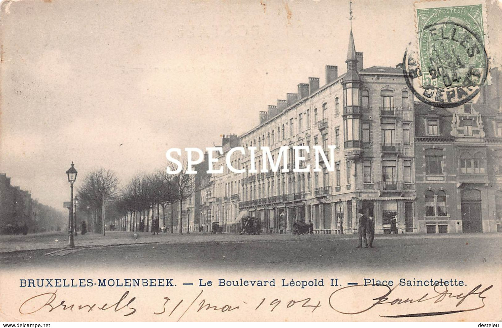 Le Boulevard Leopold II Place Sainctelette @  Molenbeek St-Jean - Molenbeek-St-Jean - St-Jans-Molenbeek