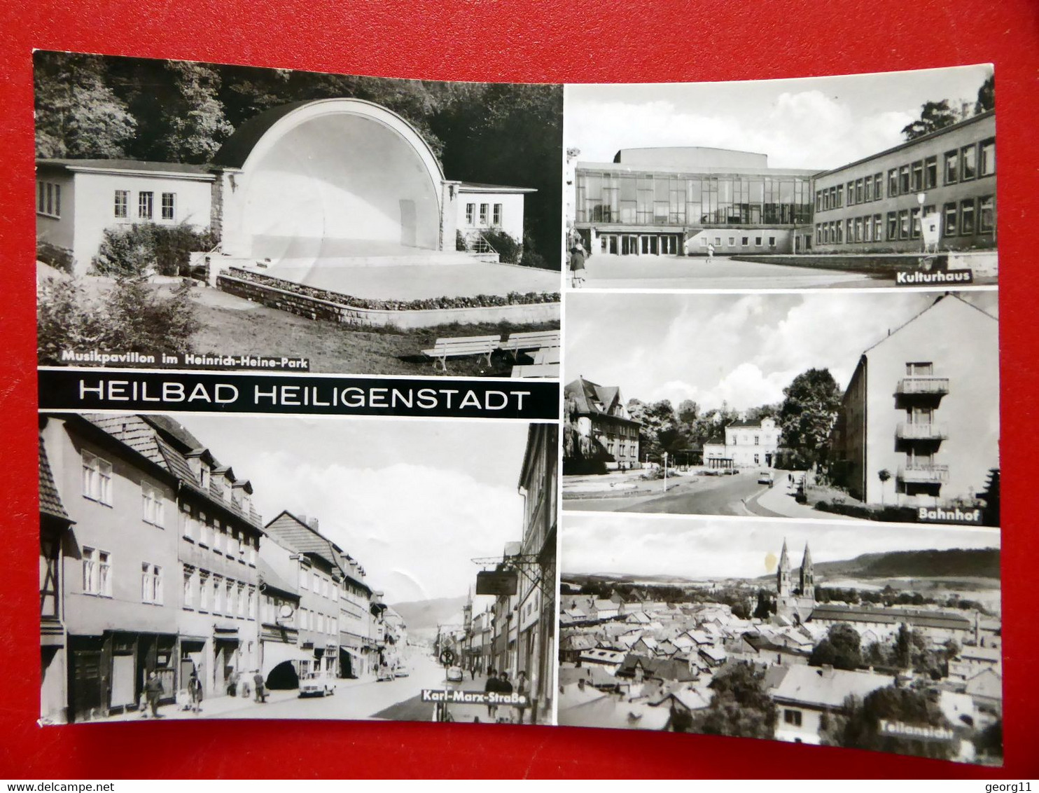 Heiligenstadt Heilbad - Bahnhof - Karl Marx Straße - Echt Foto - DDR 1978 - Eichsfeld - Thüringen - Heiligenstadt