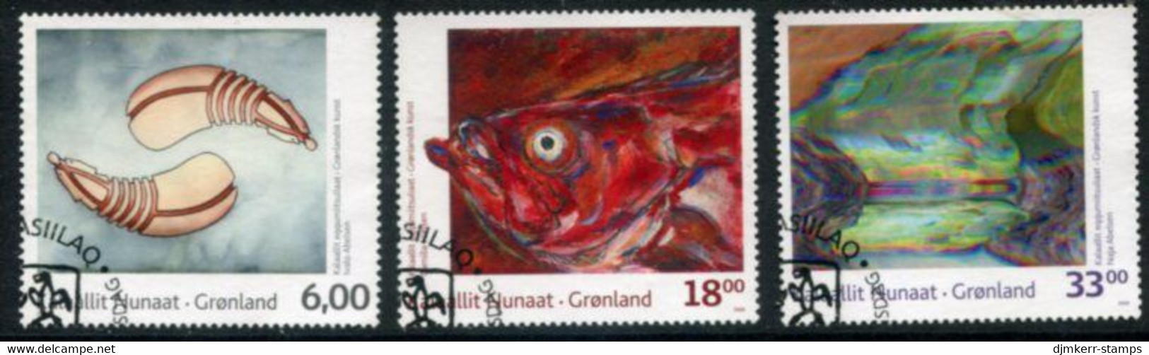 GREENLAND 2009 Contemporary Art III Used.   Michel 537-39 - Used Stamps