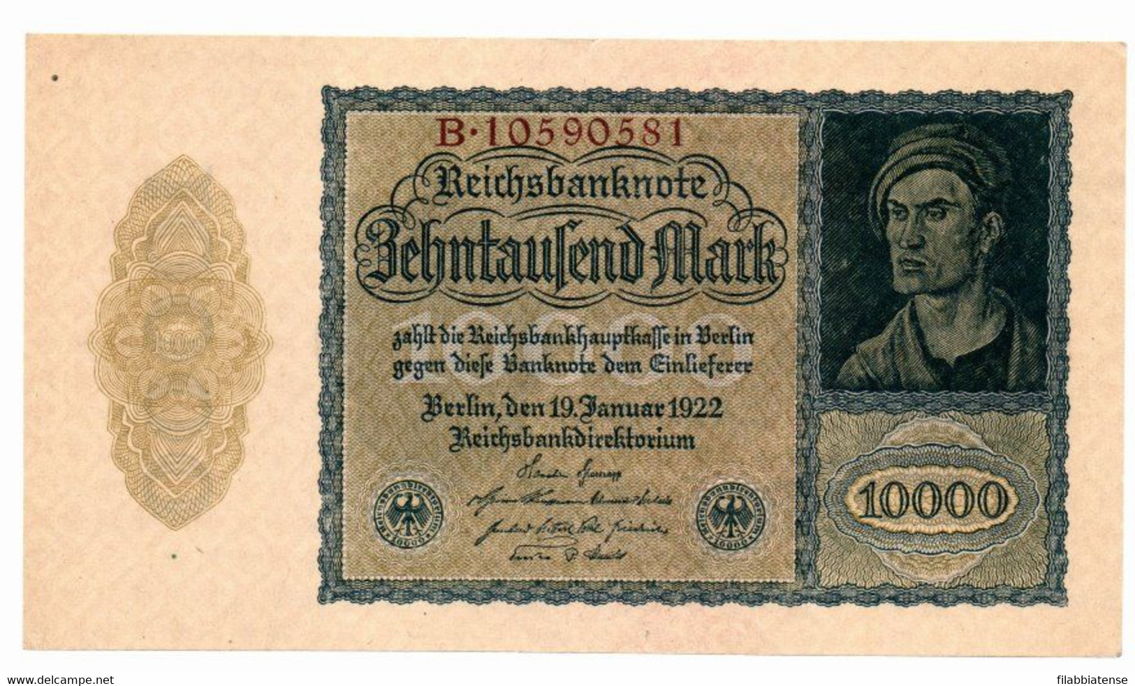 Germania - 10.000 Mark 1922    ++++++ - 10000 Mark