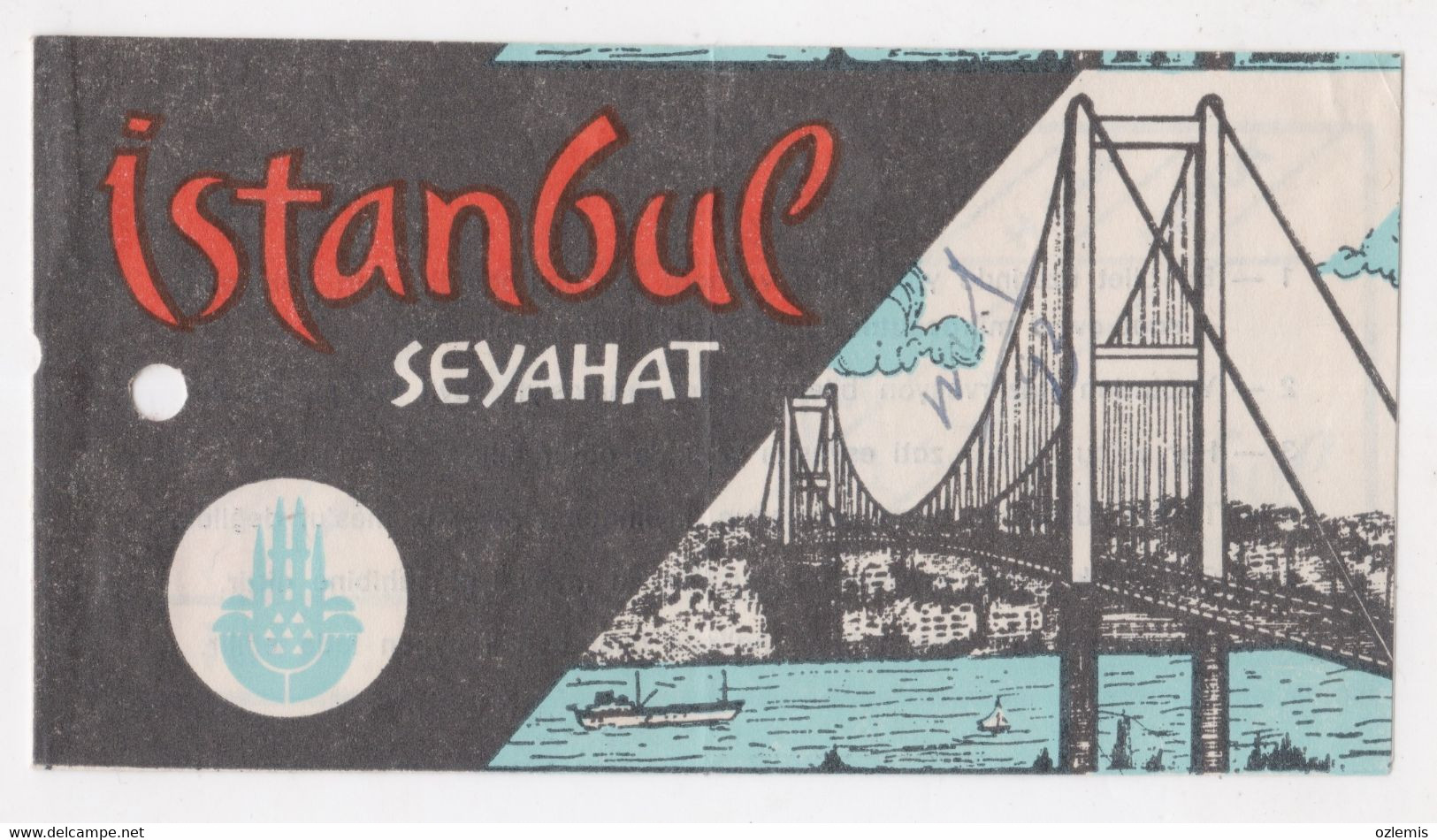 TURKEY ISTANBUL SEYAHAT BUS TICKET 1981 - Ohne Zuordnung