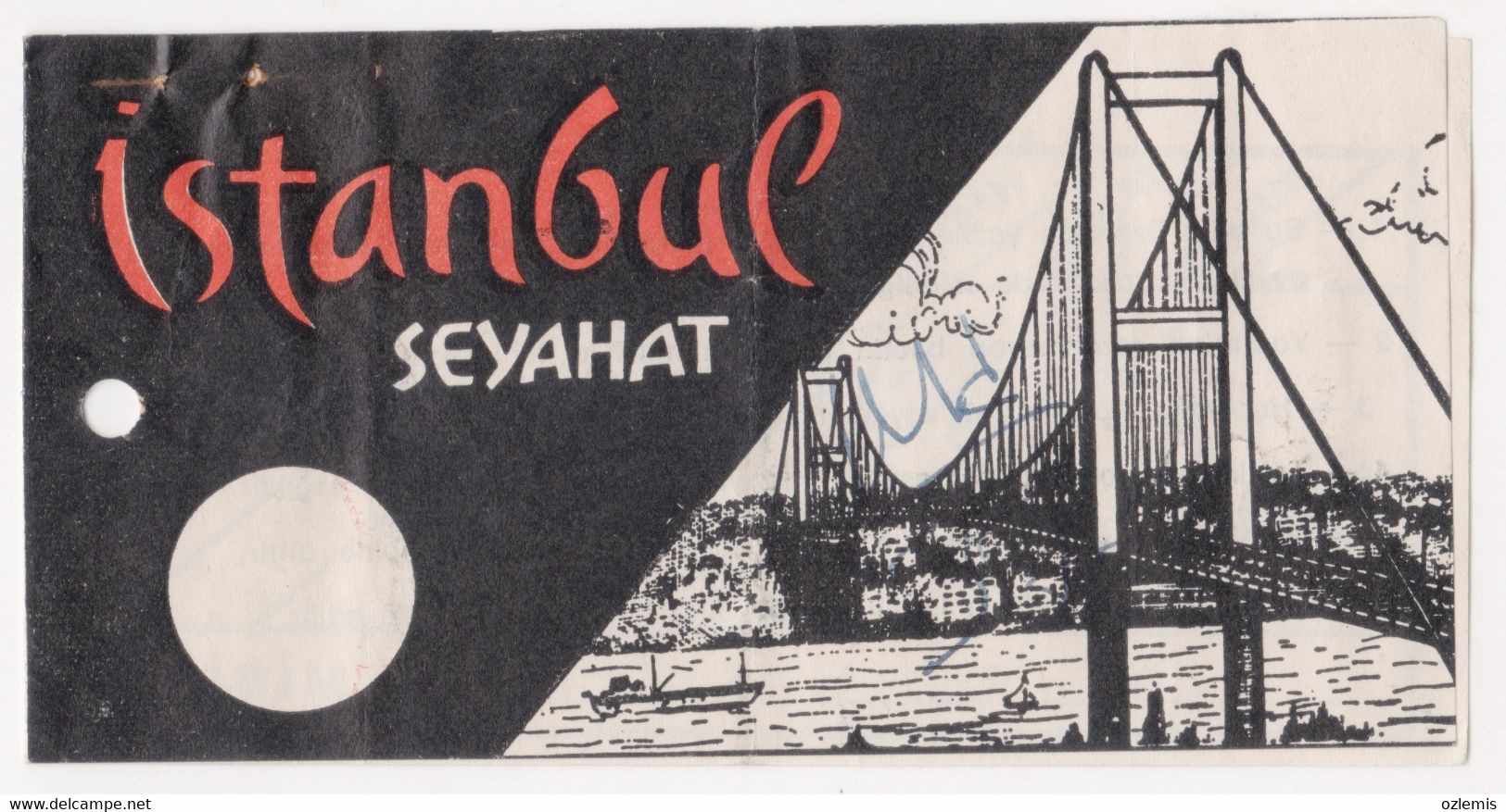 TURKEY ISTANBUL SEYAHAT BUS TICKET 1982 - Non Classés